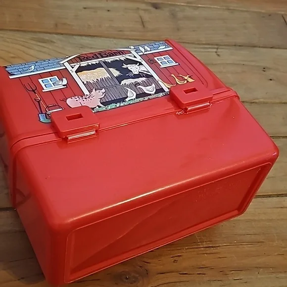 Vintage 1981 Thermos co Red Barn lunch box with cup - Picture 14 of 15